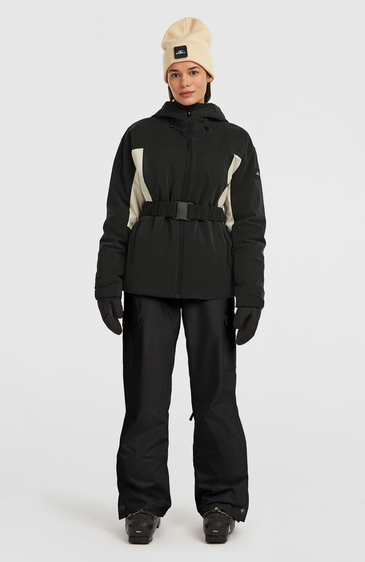 FWC'Cruz Hybrid Belted Snow Jacket | Black Out Colour Block