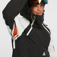 FWC'Play Asymmetric Snow Jacket | Black Out Colour Block