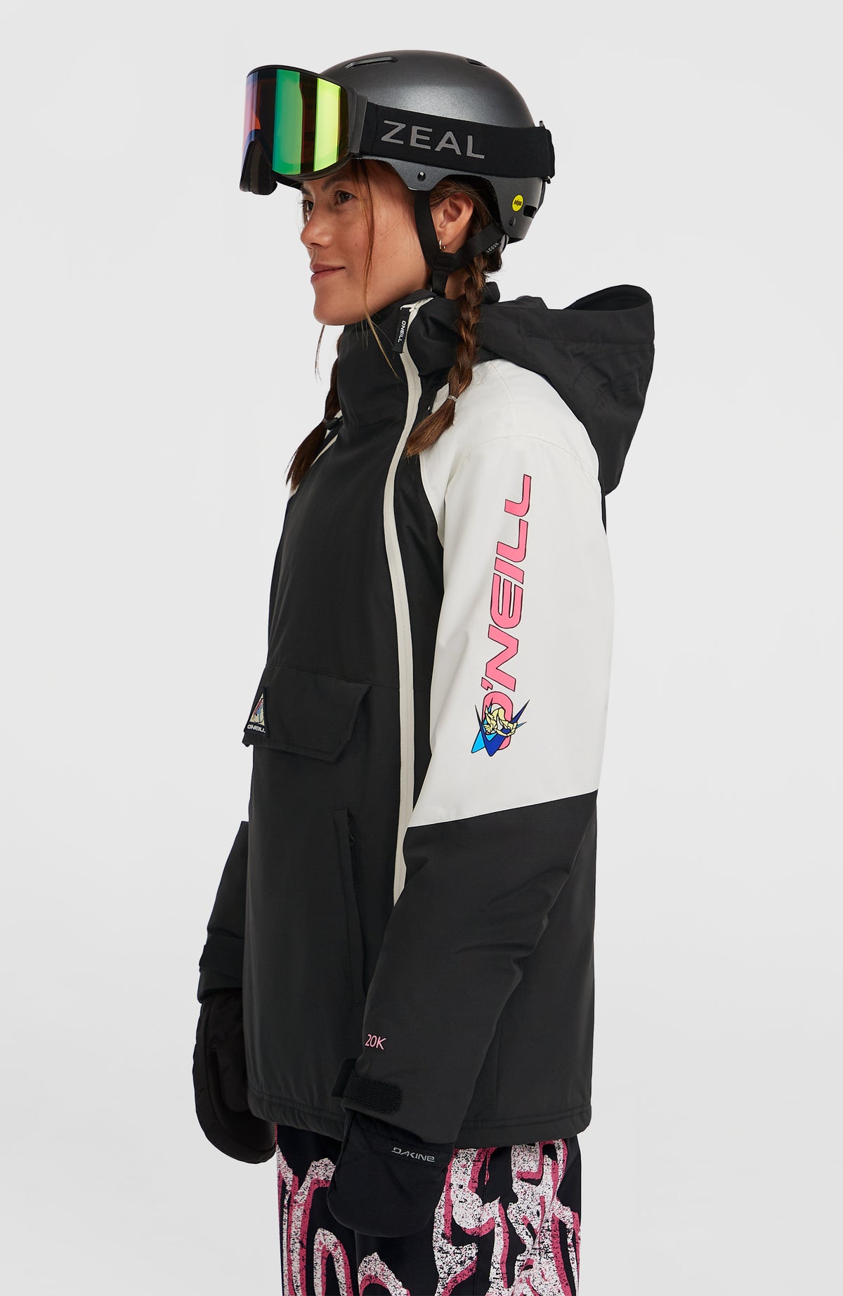 FWC'Play Asymmetric Snow Jacket | Black Out Colour Block
