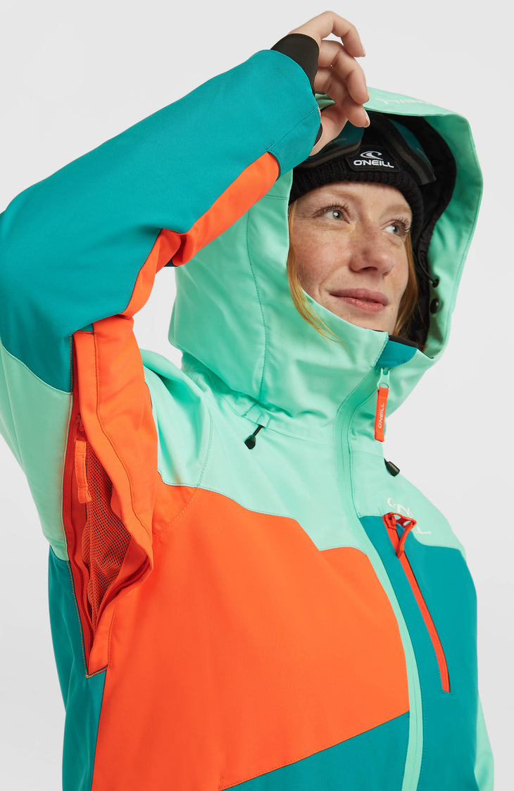FWC'Cruz Triple Snow Jacket | Retro Mint Colour Block
