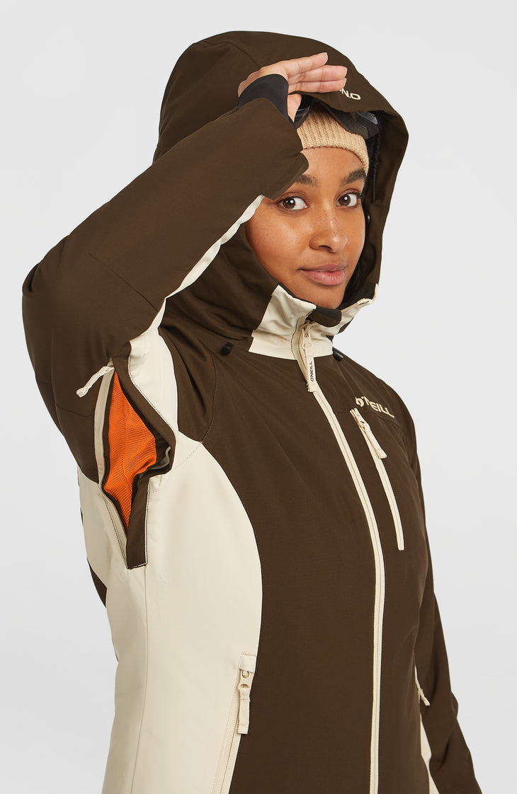FWC'Cruz Duo Snow Jacket | Coffee Bean Colour Block