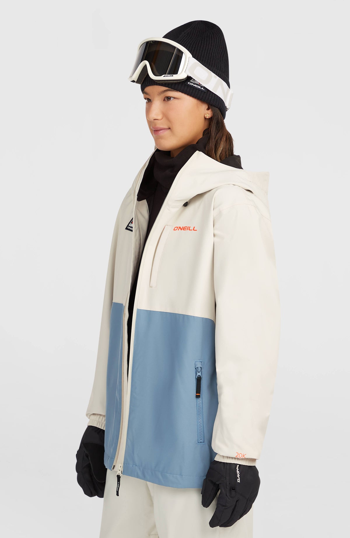 FWC'Play Park Snow Jacket | Linen White Colour Block