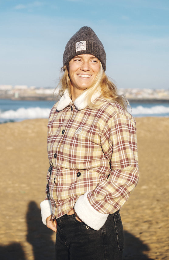 O'Riginals Fleece-Lined Jacket | Beige Check Flannel