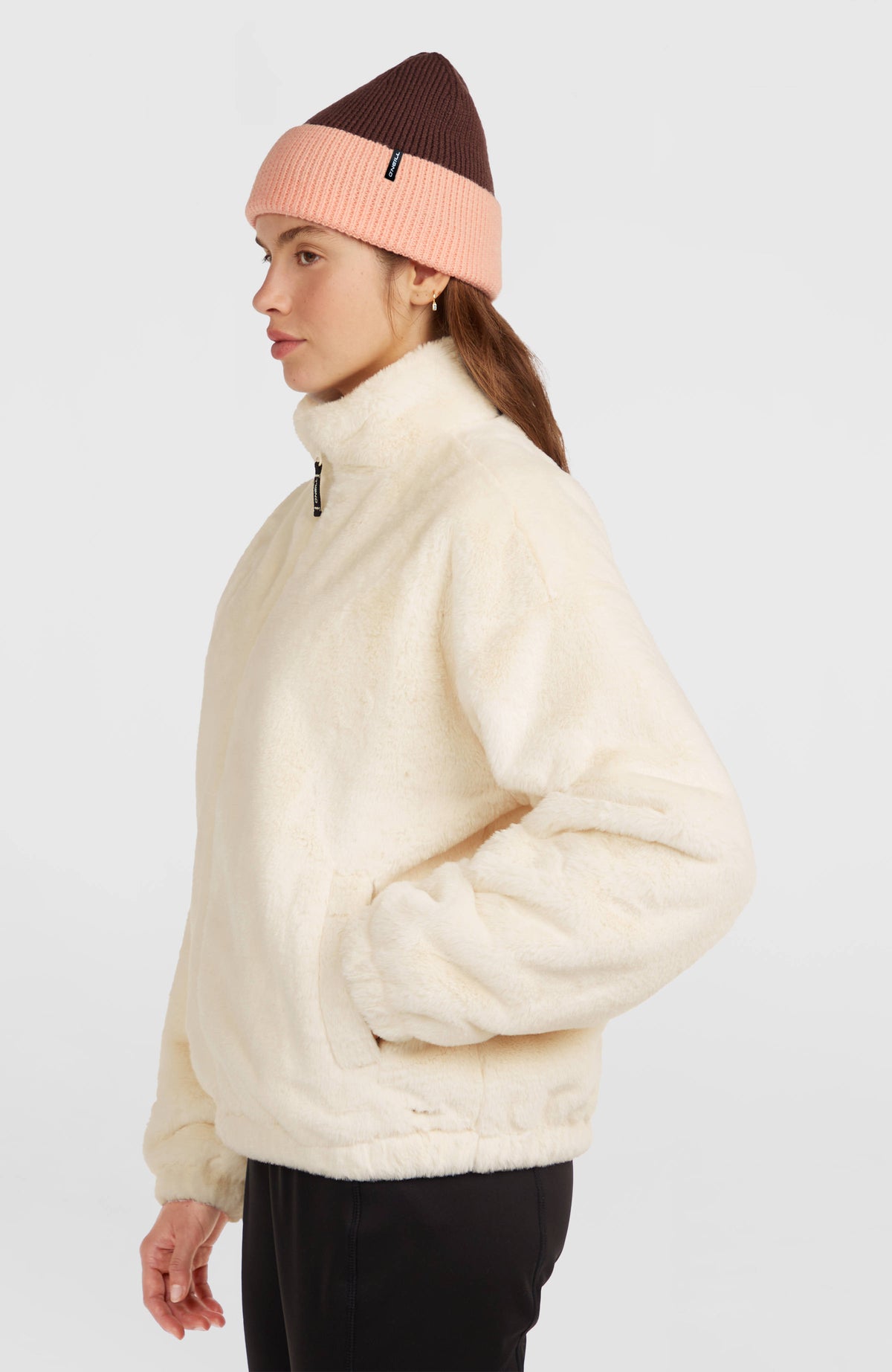 O'Neill Must-Have Full-Zip Faux-Fur Jacket | Linen White