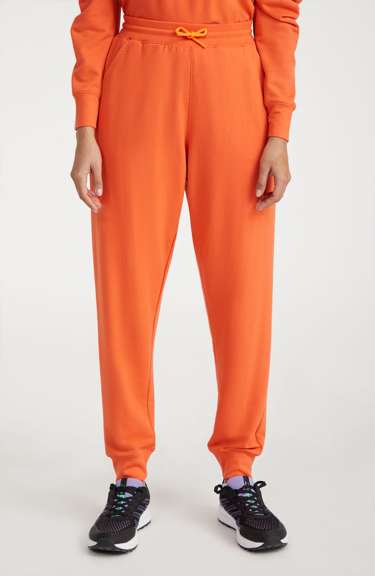 Neon hot sale orange sweatsuit