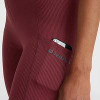 O'Neill TRVLR Series Ribbed Leggings | Windsor Wine