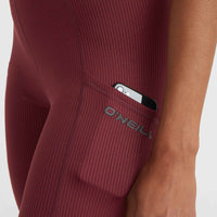 O'Neill TRVLR Series Ribbed Leggings | Windsor Wine