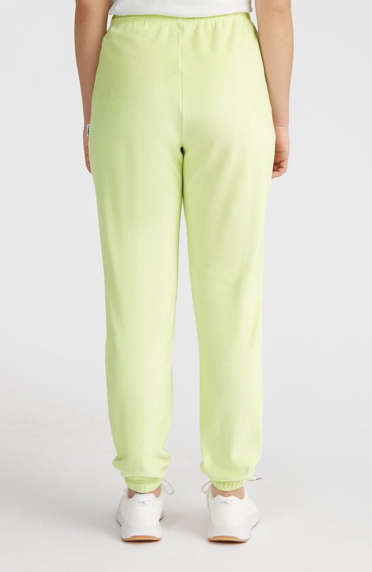 Velour Sweatpants | Lime Wash