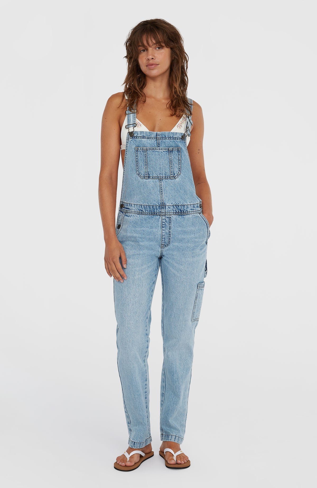 Essentials Twill Dungaree | Denim Blue