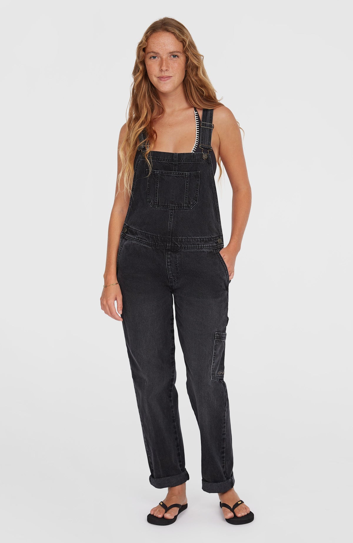 Essentials Twill Dungaree | Black Out