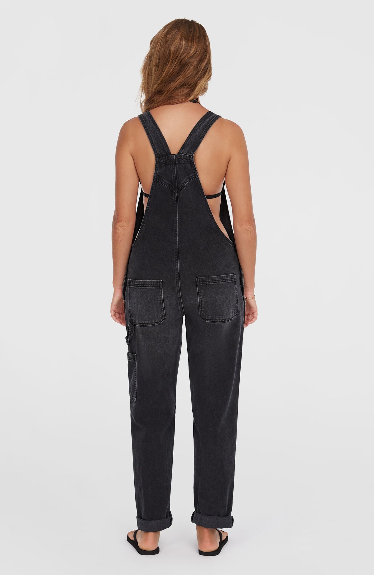 Essentials Twill Dungaree | Black Out