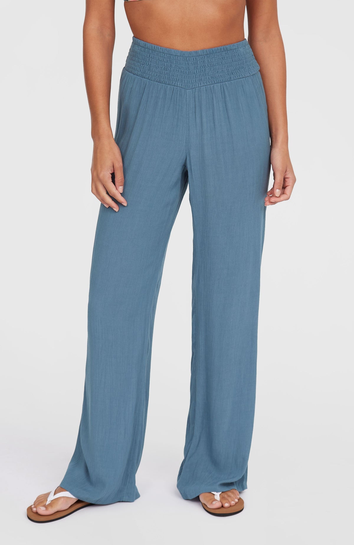 Johnny Smocked Waist Pants | Copen Blue