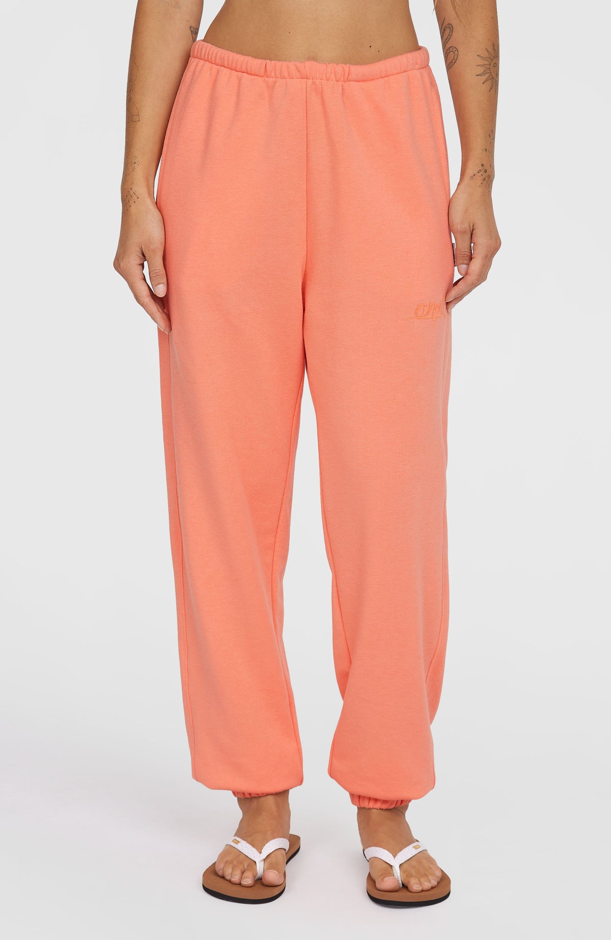 Essentials Script Sweatpants | Coral Pink