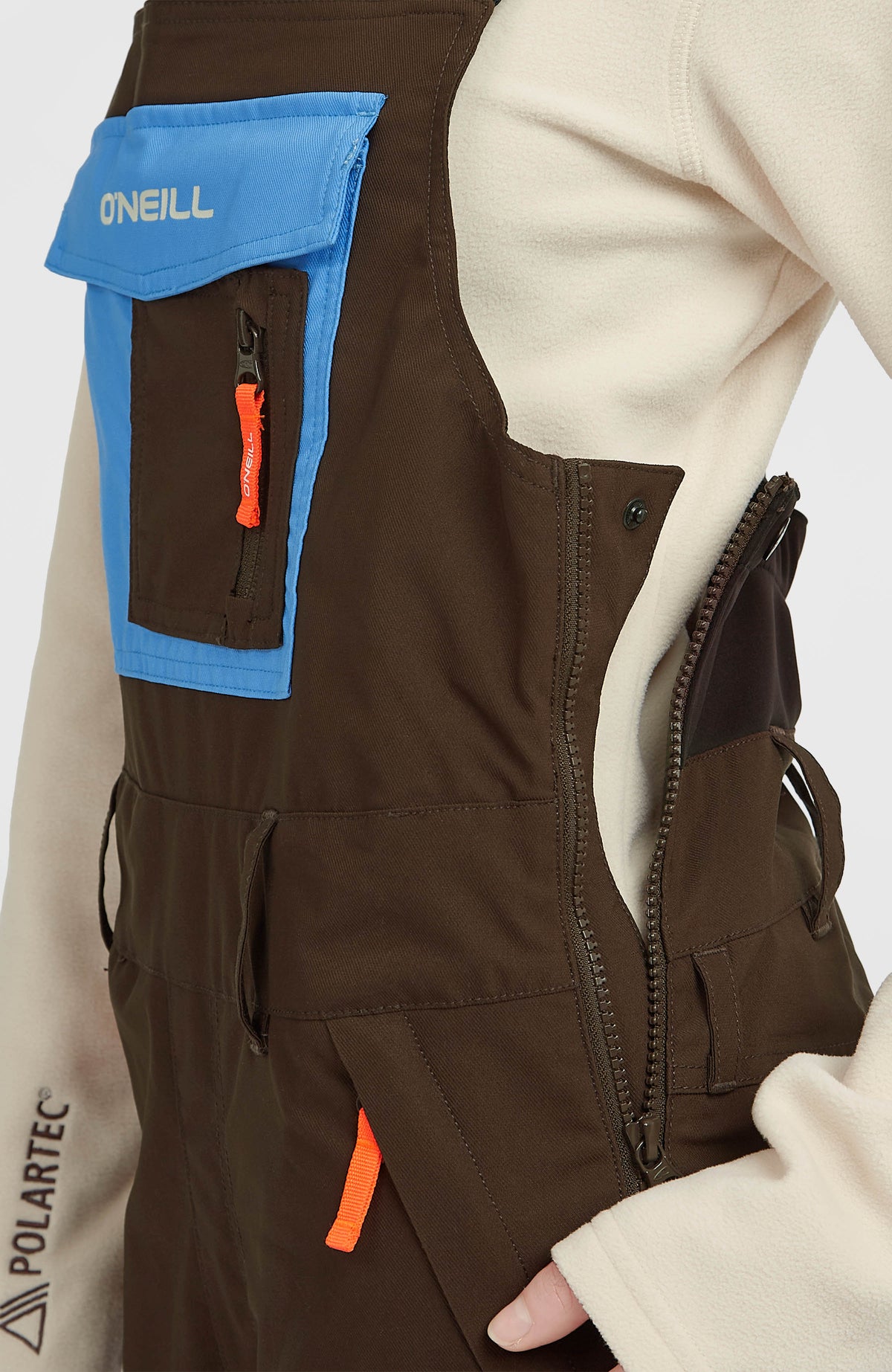 FWC'Peak Bib Snow Pants | Coffee Bean Colour Block