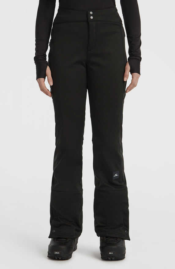 Blessed Softshell Hybrid Skinny Snow Pants | Black Out