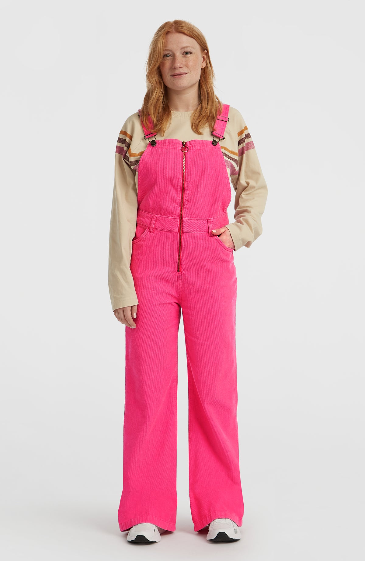 O'Riginals Cord Dungarees | Carmine Rose