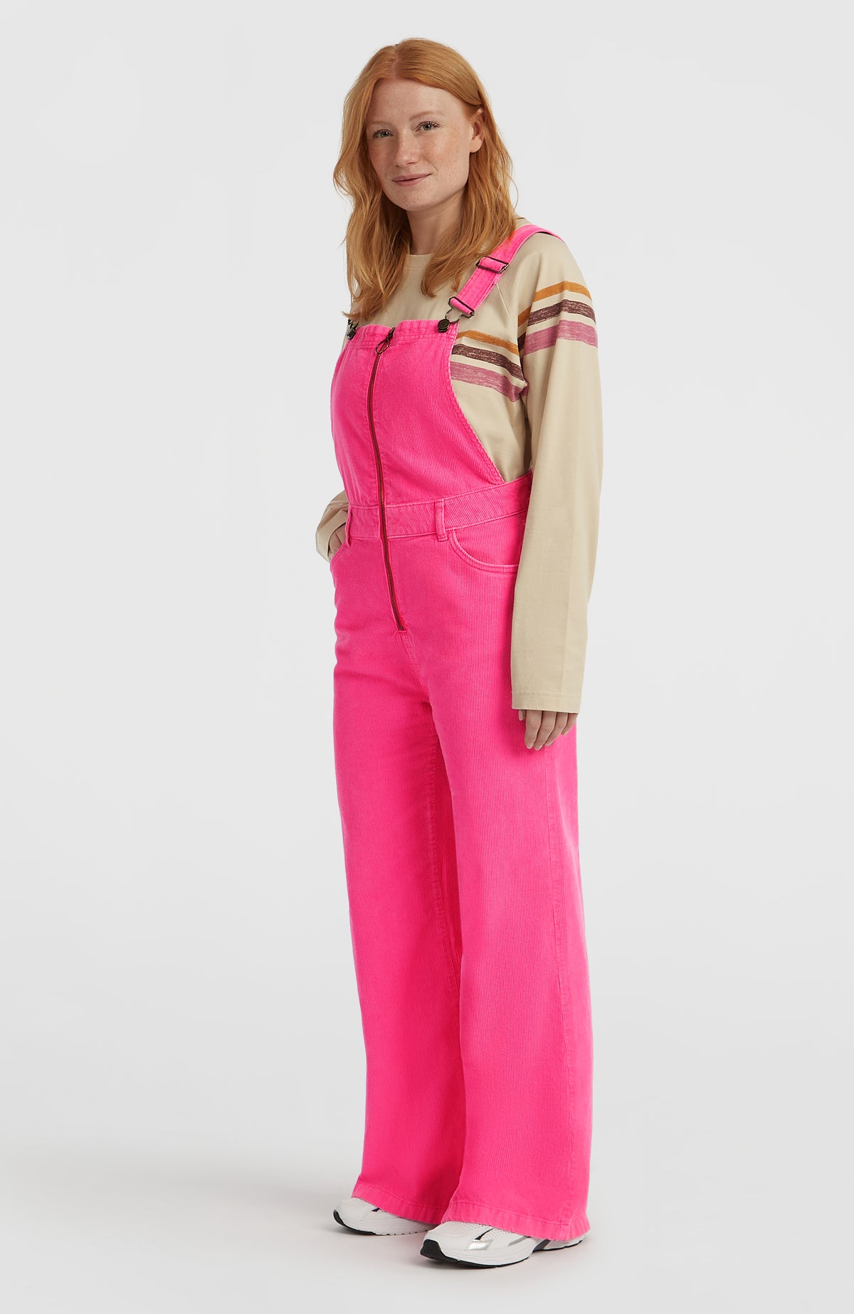 O'Riginals Cord Dungarees | Carmine Rose
