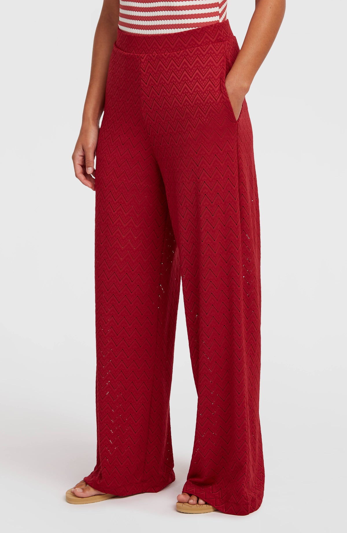 O'Riginals Wide-Leg Pants | Midnight Poppy