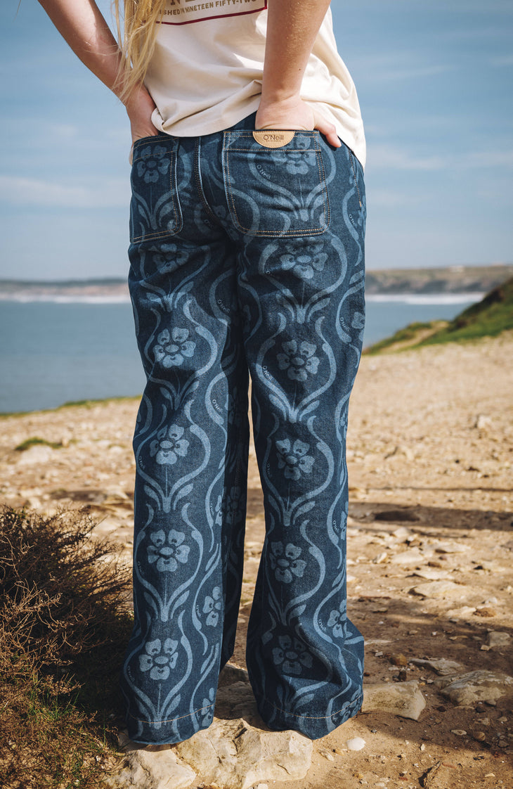 O'Riginals Denim Pants | Blue Artdeco Floral Jean