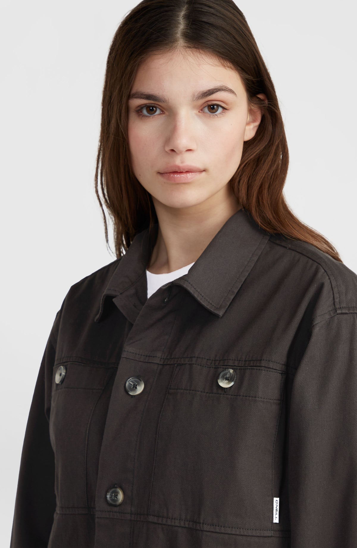 Twill Overshirt | Black Out