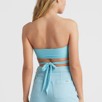 Dive High-Waist Twill Shorts | Blue Topaz