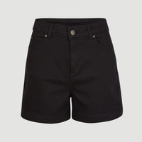 Dive High-Waist Twill Shorts | Black Out