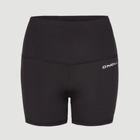 Active High-Waist Shorts | Black Out