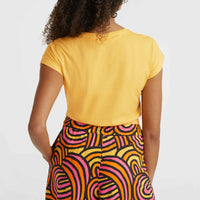 Amiri Beach Shorts | Orange Rainbow Stripe