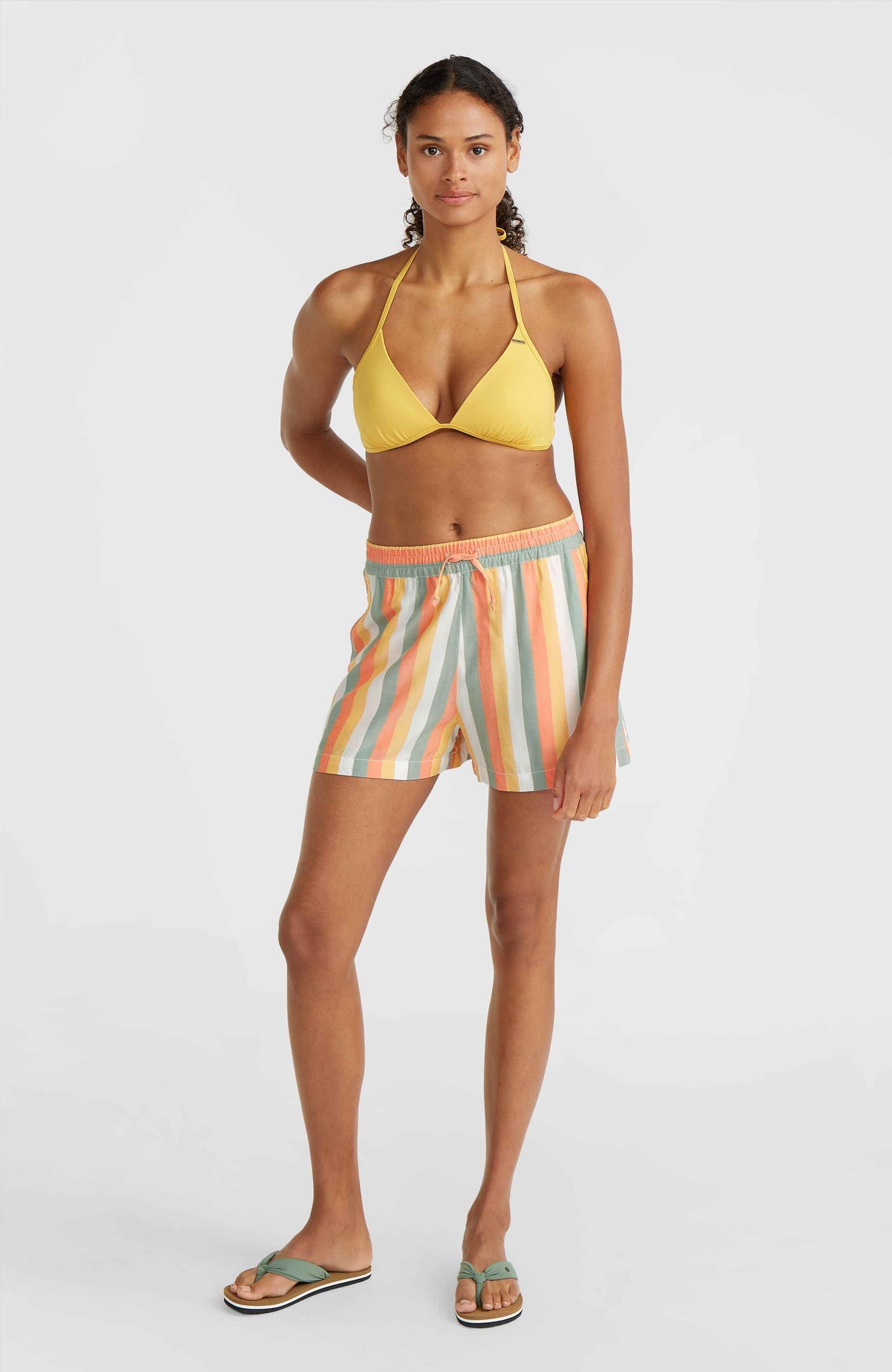 Amiri Beach Shorts | Orange Multistripe