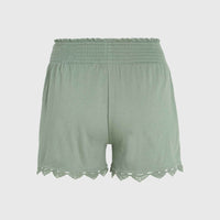 Essentials Ava Smocked Shorts | Lily Pad