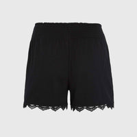 Essentials Ava Smocked Shorts | Black Out