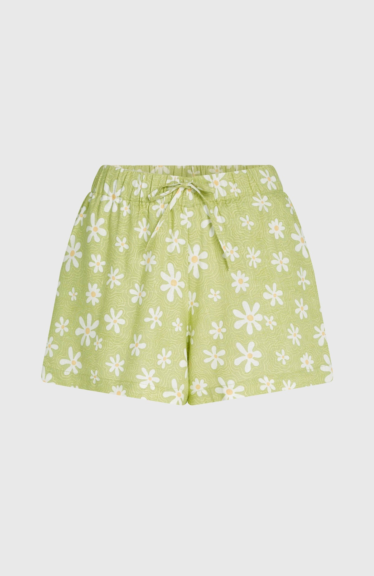 Beach Vintage Shorts | Green Daisyline