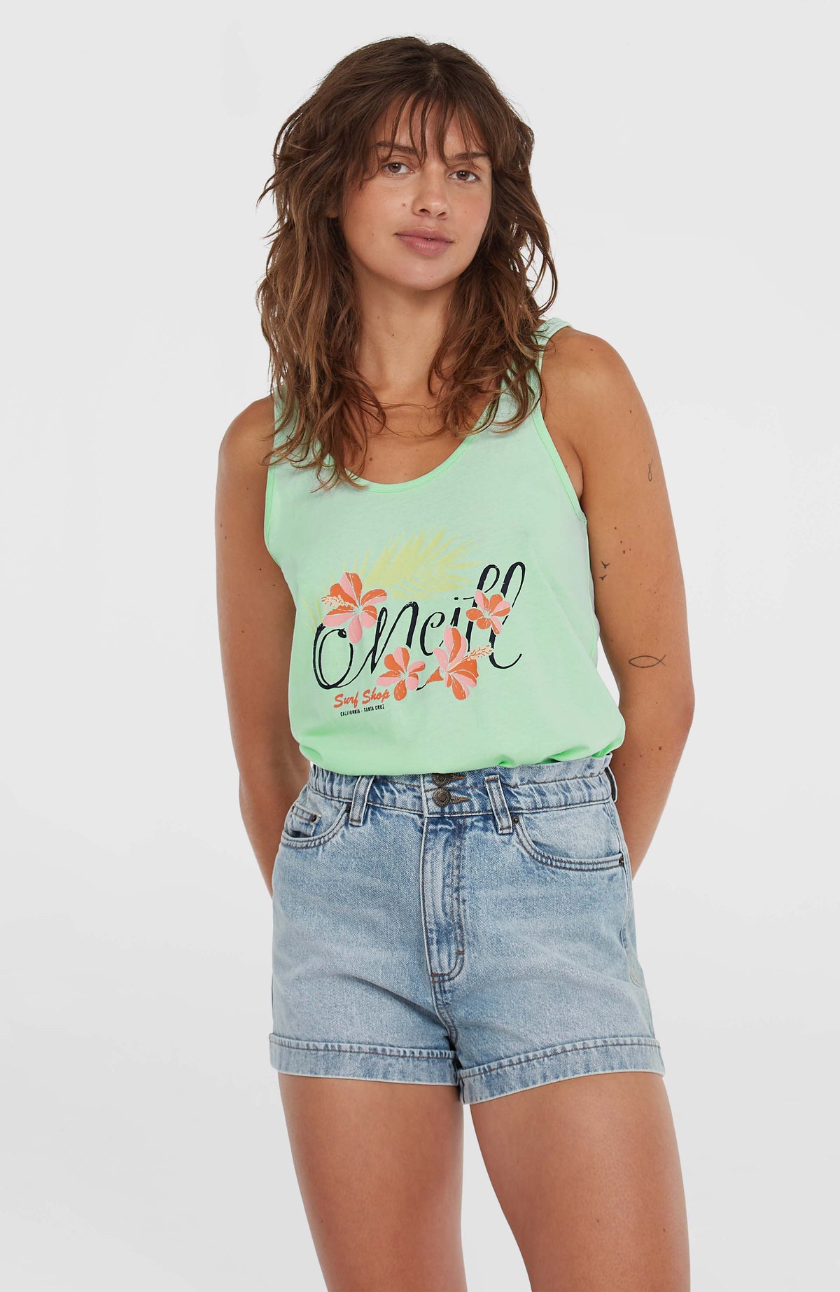 Tasia Paperbag Shorts | Denim Blue