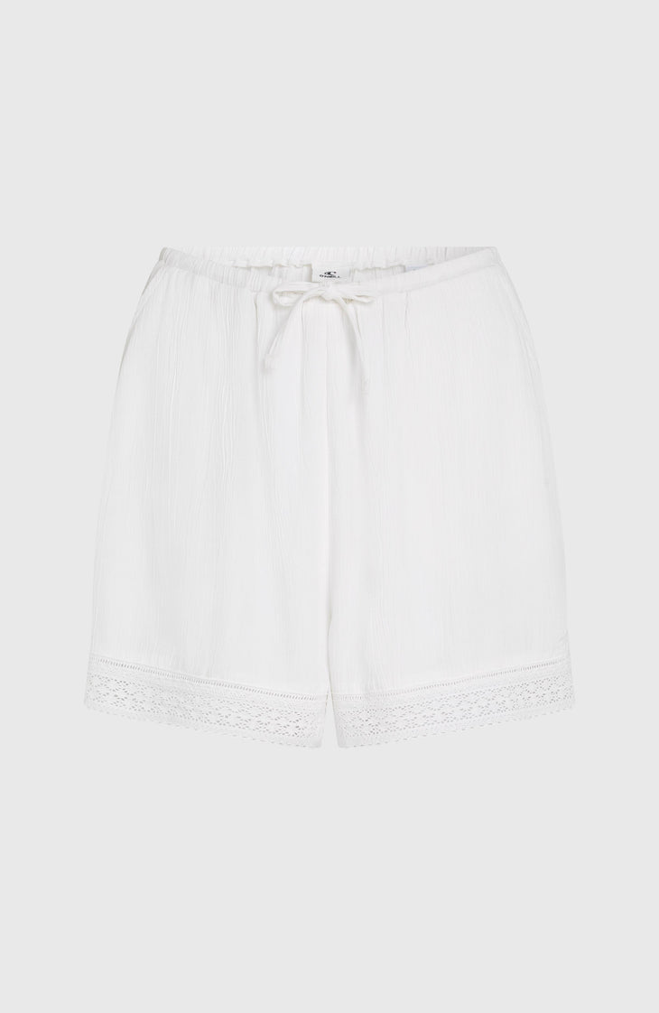 Essentials Embroidery Shorts | Snow White