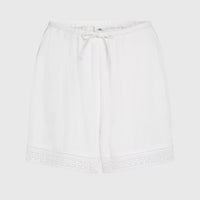 Essentials Embroidery Shorts | Snow White