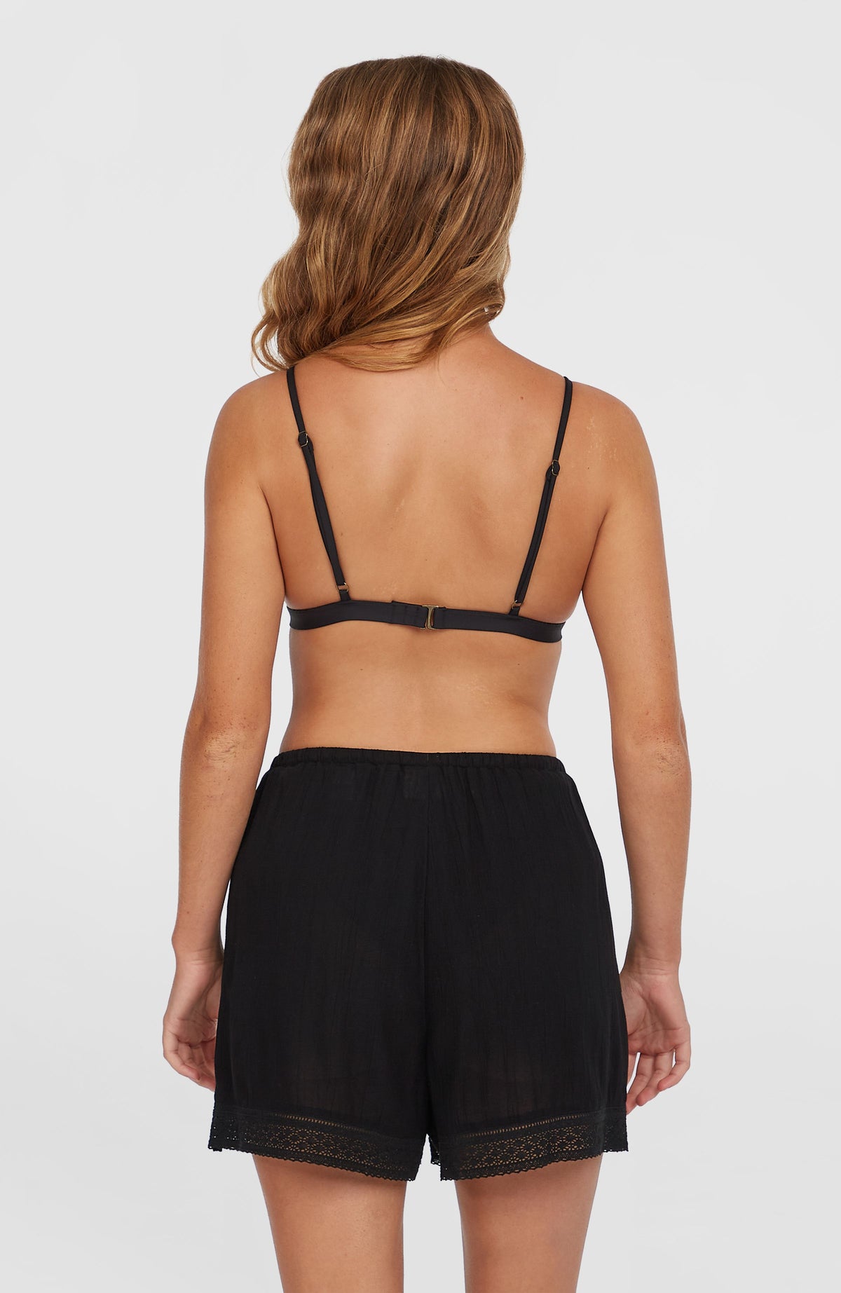 Essentials Embroidery Shorts | Black Out