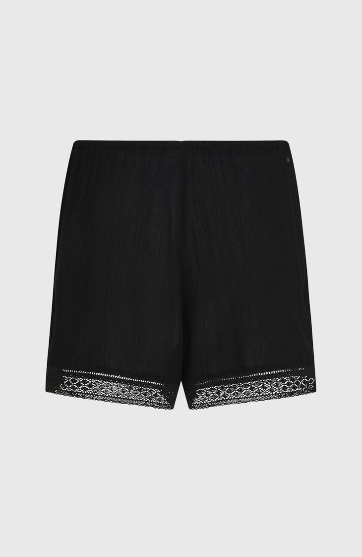 Essentials Embroidery Shorts | Black Out