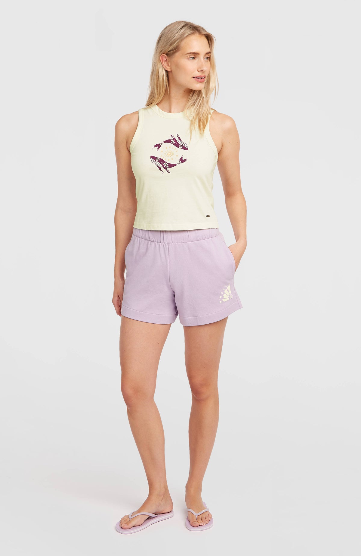 Women Of The Wave Sweatshorts | Pale Lavender