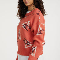 Anchorage Knit Pullover | Red Knit Mountains