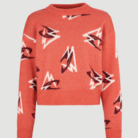 Anchorage Knit Pullover | Red Knit Mountains