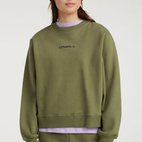 Future Surf Society Crew Sweatshirt | Deep Lichen Green