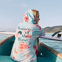 Women of the Wave Hoodie | Pink Ice Cube Tie Dye