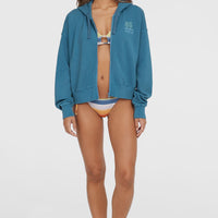 Beach Vintage Full Zip Hoodie | Copen Blue