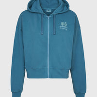 Beach Vintage Full Zip Hoodie | Copen Blue