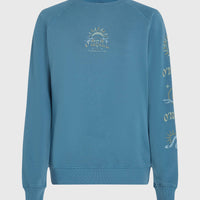 Beach Vintage Crew Sweatshirt | Copen Blue