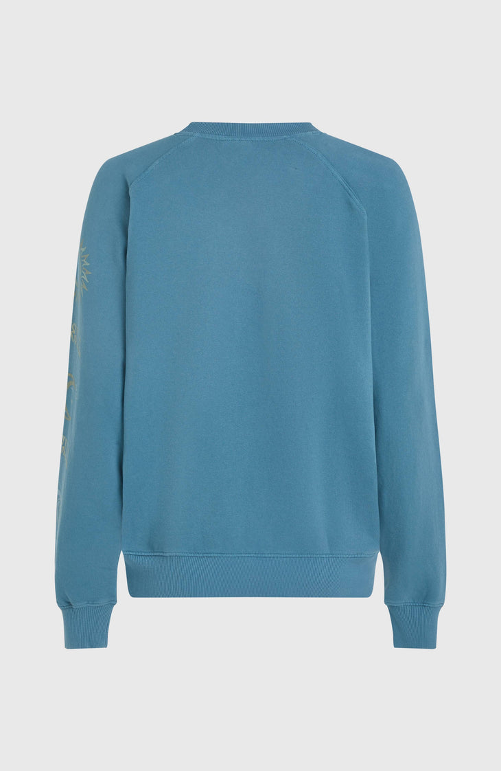 Beach Vintage Crew Sweatshirt | Copen Blue