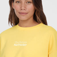 Future Surf Crew Sweatshirt | Tender Buttercup