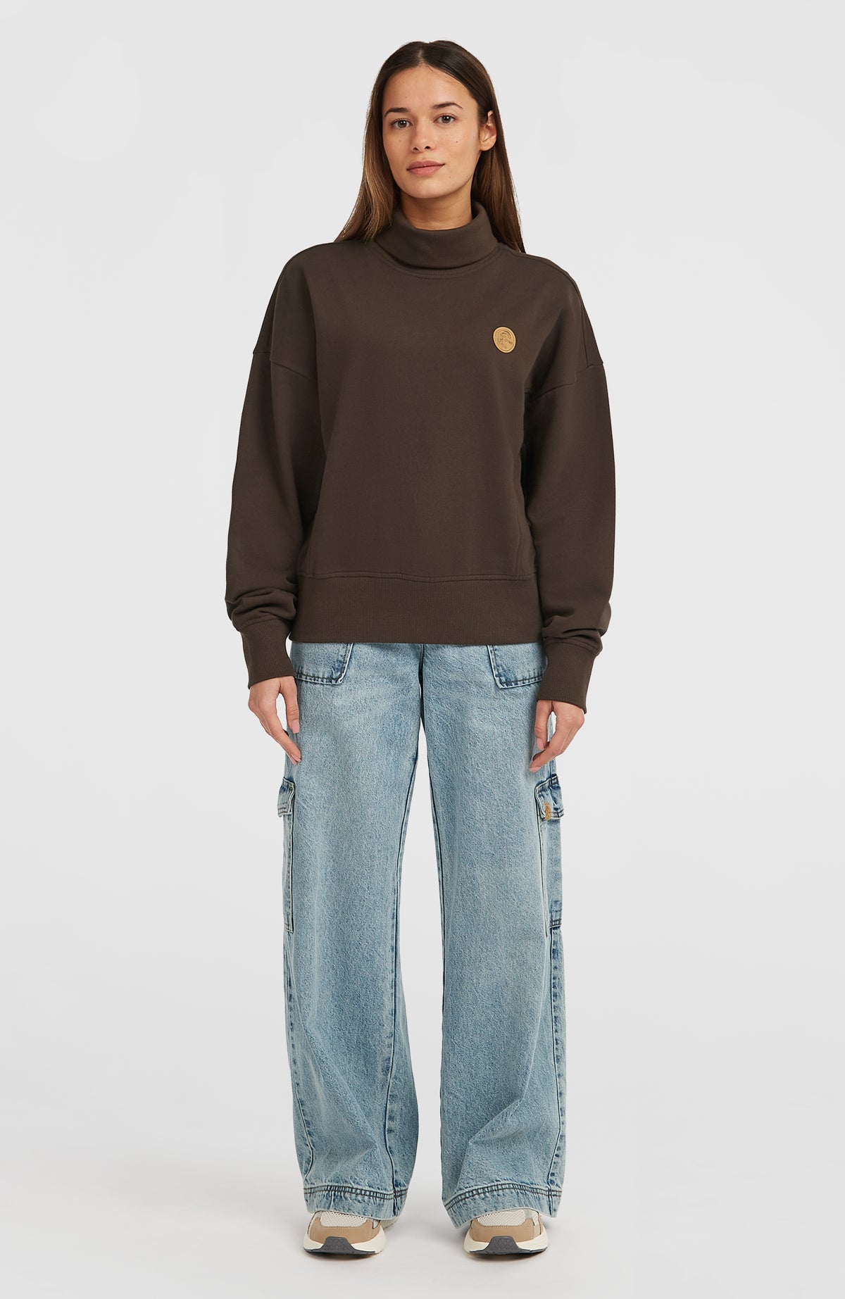 O'Riginals High-Neck Crew Sweatshirt | Coffee Bean