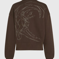O'Riginals High-Neck Crew Sweatshirt | Coffee Bean