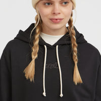 Essentials Script Hoodie | Black Out